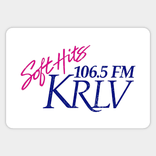 Soft Hits 106.5 FM KRLV / 80s Progressive Rock Radio Station Sticker